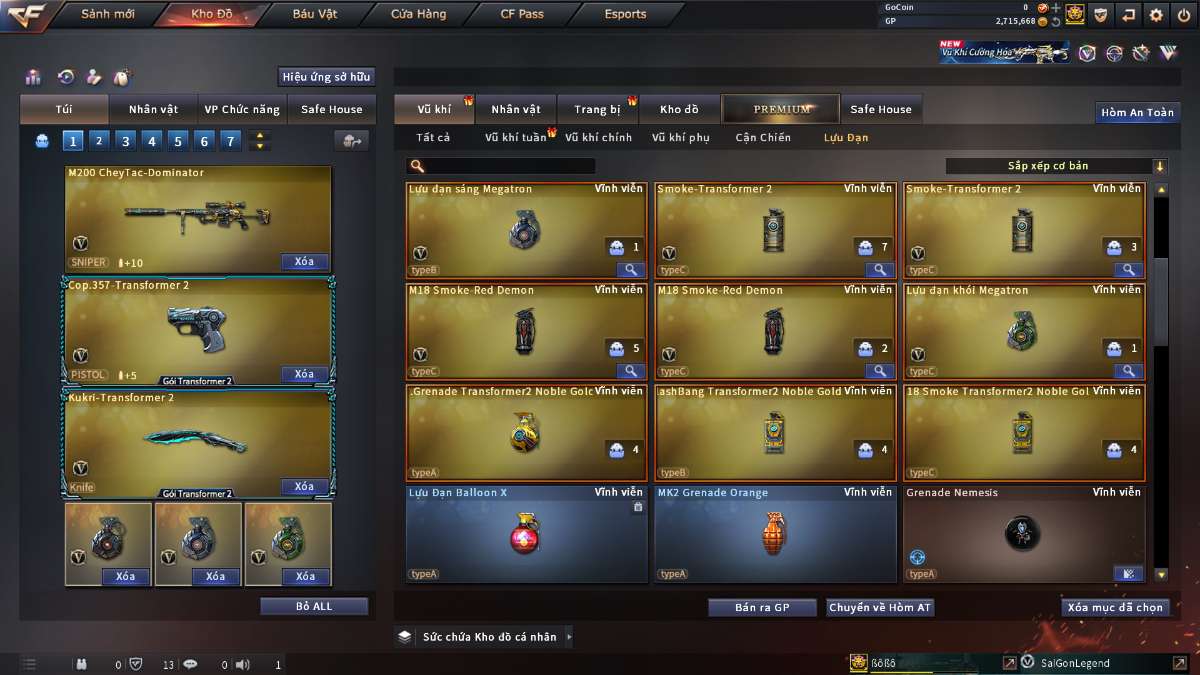 shop acc cf uy tin gia re